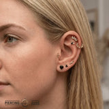 Cobweb Seamless Ring – 14K Gold Halloween Piercing - piercing - zone.com