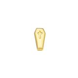 Coffin – 14K Gold Threadless & Threaded End - piercing - zone.com