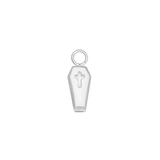 Coffin Charm – 14K Gold Halloween Dangle - piercing - zone.com