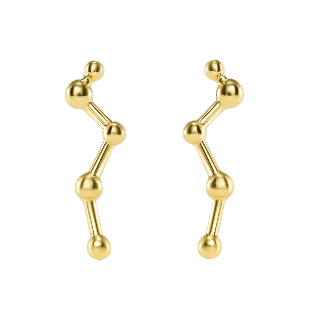 Constellation Long – 14K/18K Gold Threadless End - piercing - zone.com