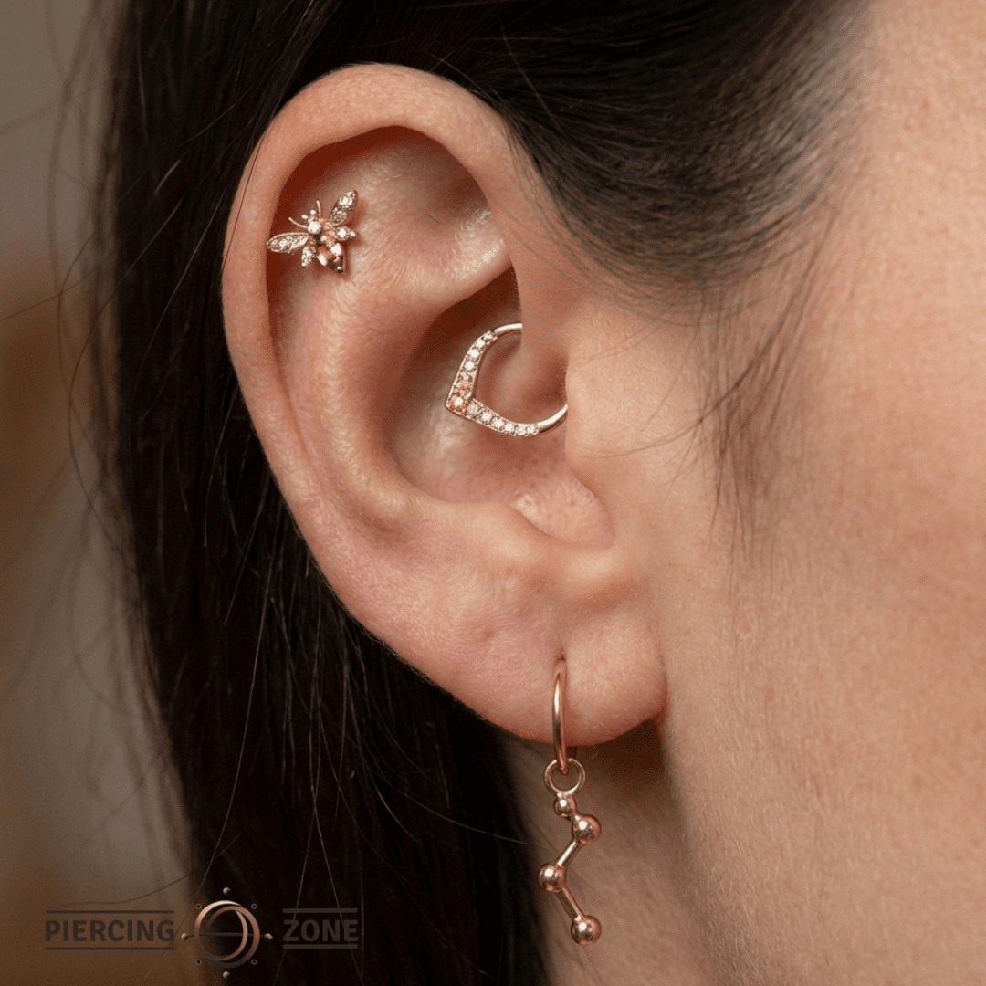 Constellation Short – 14K & 18K Gold Charm - piercing - zone.com