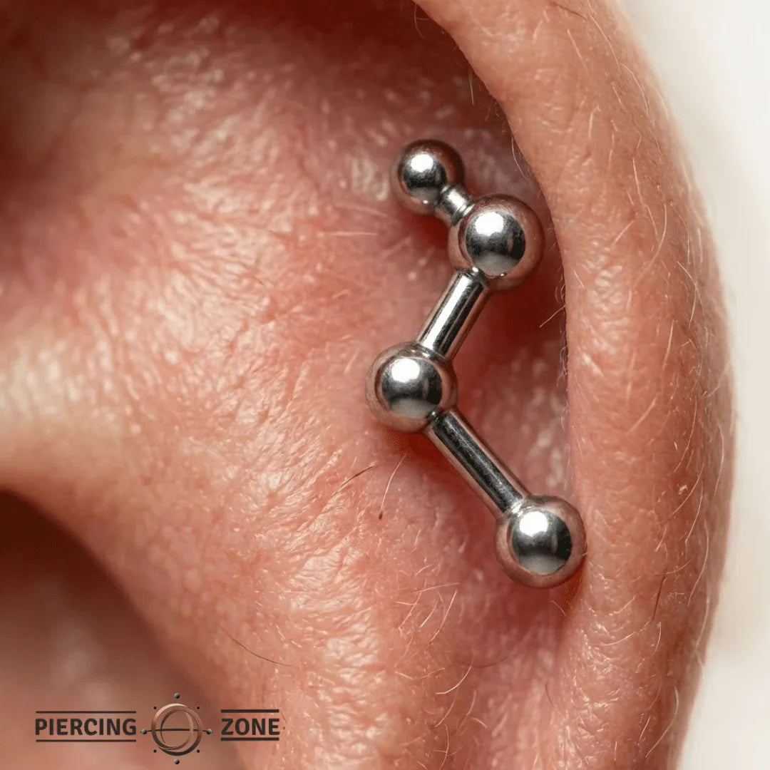 Constellation Short – 14K Gold Threadless/Threaded End - piercing - zone.com