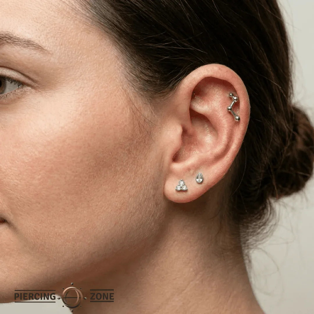Constellation Short – 14K Gold Threadless/Threaded End - piercing - zone.com