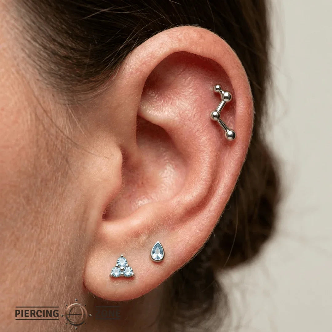 Constellation Short – 14K Gold Threadless/Threaded End - piercing - zone.com