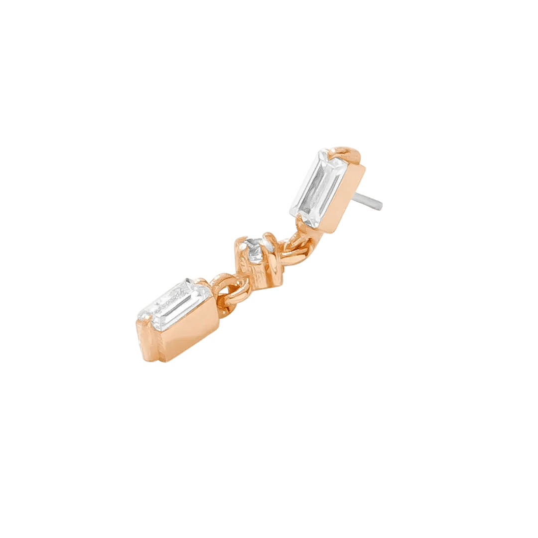 Coquette - 14K Gold Gem Threadless End - piercing - zone.com