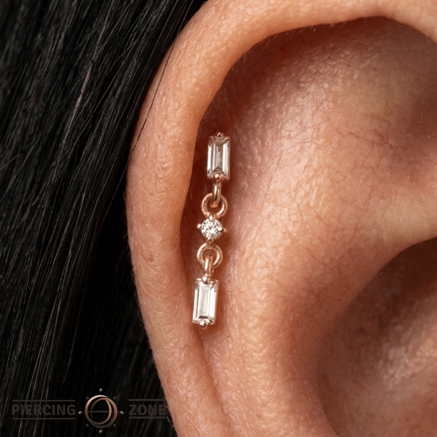 Coquette - 14K Gold Gem Threadless End - piercing - zone.com