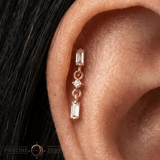 Coquette - 14K Gold Gem Threadless End - piercing - zone.com