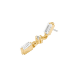 Coquette - 14K Gold Gem Threadless End - piercing - zone.com
