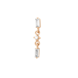Coquette - 14K Gold Gem Threadless End - piercing - zone.com