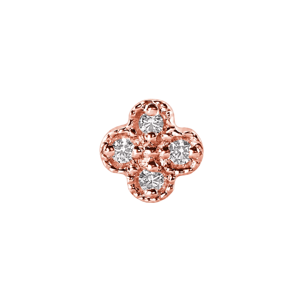 Cora – 14K Gold Threadless/Threaded End - piercing-zone.com