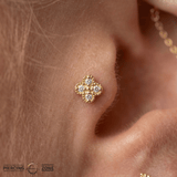 Cora – 14K Gold Threadless/Threaded End - piercing - zone.com