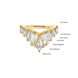 Corona Clicker with Kite, Baguette & Gemstones – 14K & 18K Gold - piercing - zone.com