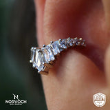 Corona Clicker with Kite, Baguette & Gemstones – 14K & 18K Gold - piercing - zone.com
