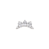 Coronet – 14K Gold Threadless/Threaded End - piercing-zone.com