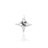 Corvin – White CZ Star – 14K Gold Threadless End - piercing - zone.com