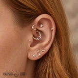 Coterie – Amethyst – 14K Gold Clicker - piercing - zone.com