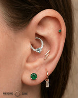 Coterie – London Blue Topaz – 14K Gold Clicker - piercing - zone.com