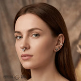 Coterie – London Blue Topaz – 14K Gold Clicker - piercing - zone.com