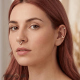 Coterie – Pink Tourmaline – 14K Gold Clicker - piercing - zone.com