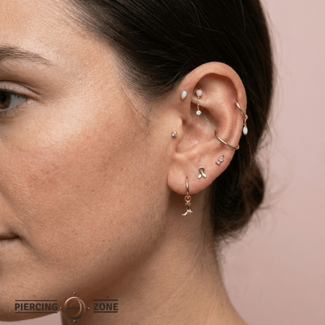 Cowgirl Boot Charm – 14K & 18K Gold - piercing - zone.com