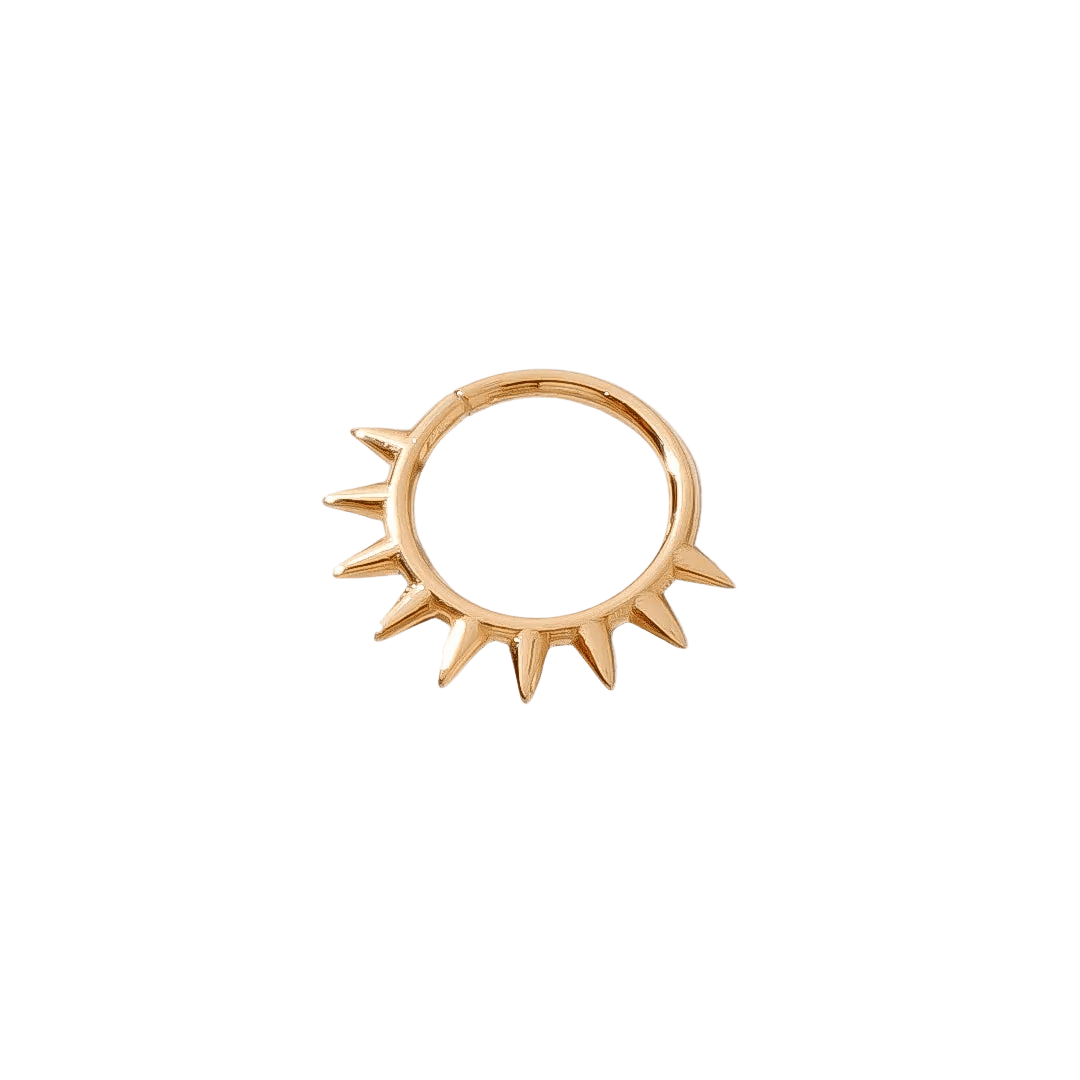 Crass Continuous Ring - 14K Gold Seamless Ring - piercing - zone.com
