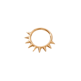 Crass Continuous Ring - 14K Gold Seamless Ring - piercing - zone.com
