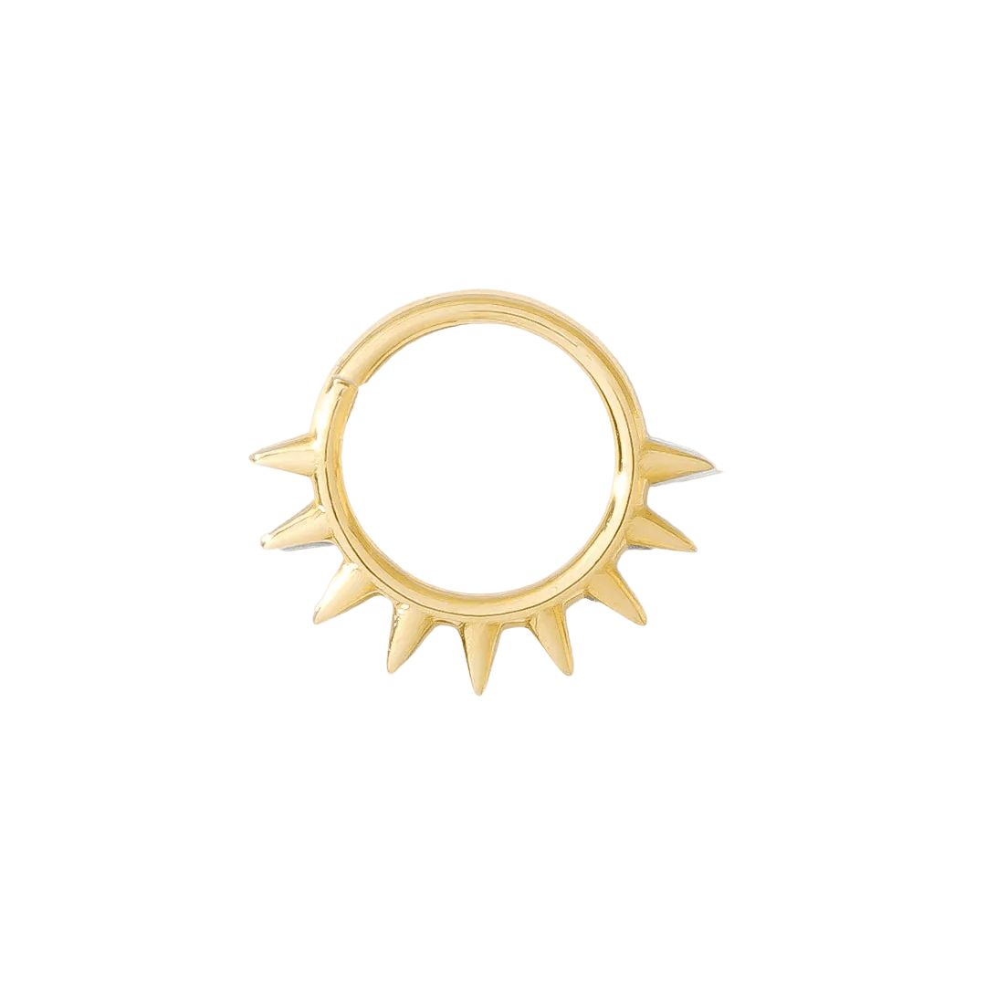 Crass Continuous Ring - 14K Gold Seamless Ring - piercing - zone.com