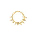 Crass Continuous Ring - 14K Gold Seamless Ring - piercing - zone.com