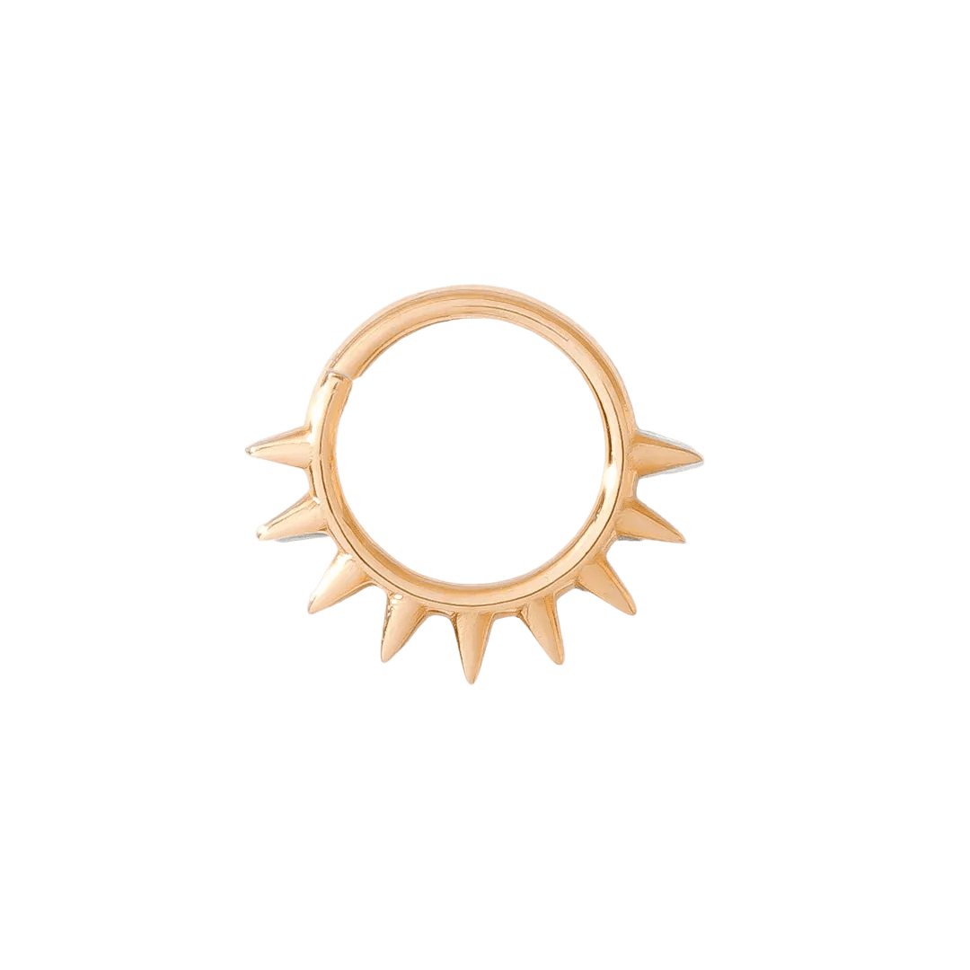 Crass Continuous Ring - 14K Gold Seamless Ring - piercing - zone.com