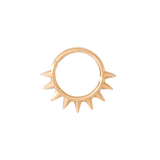 Crass Continuous Ring - 14K Gold Seamless Ring - piercing - zone.com