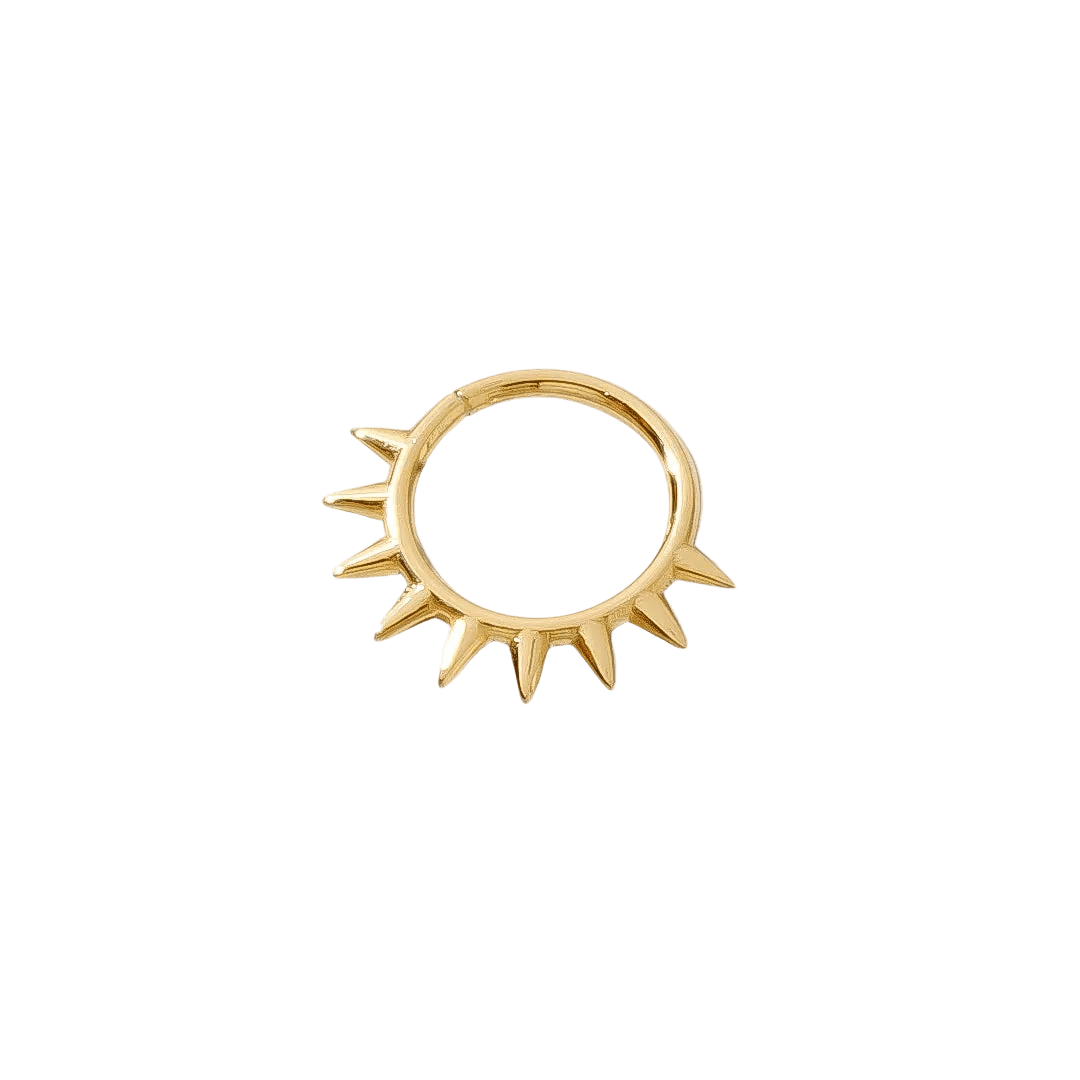 Crass Continuous Ring - 14K Gold Seamless Ring - piercing - zone.com