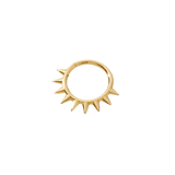 Crass Continuous Ring - 14K Gold Seamless Ring - piercing - zone.com