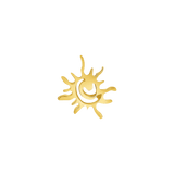 Crazy Sun – 14K Gold Threadless & Threaded End - piercing - zone.com