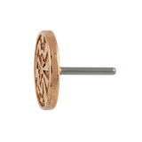 Crop Circle – 14K Gold Threadless/Threaded End - piercing - zone.com