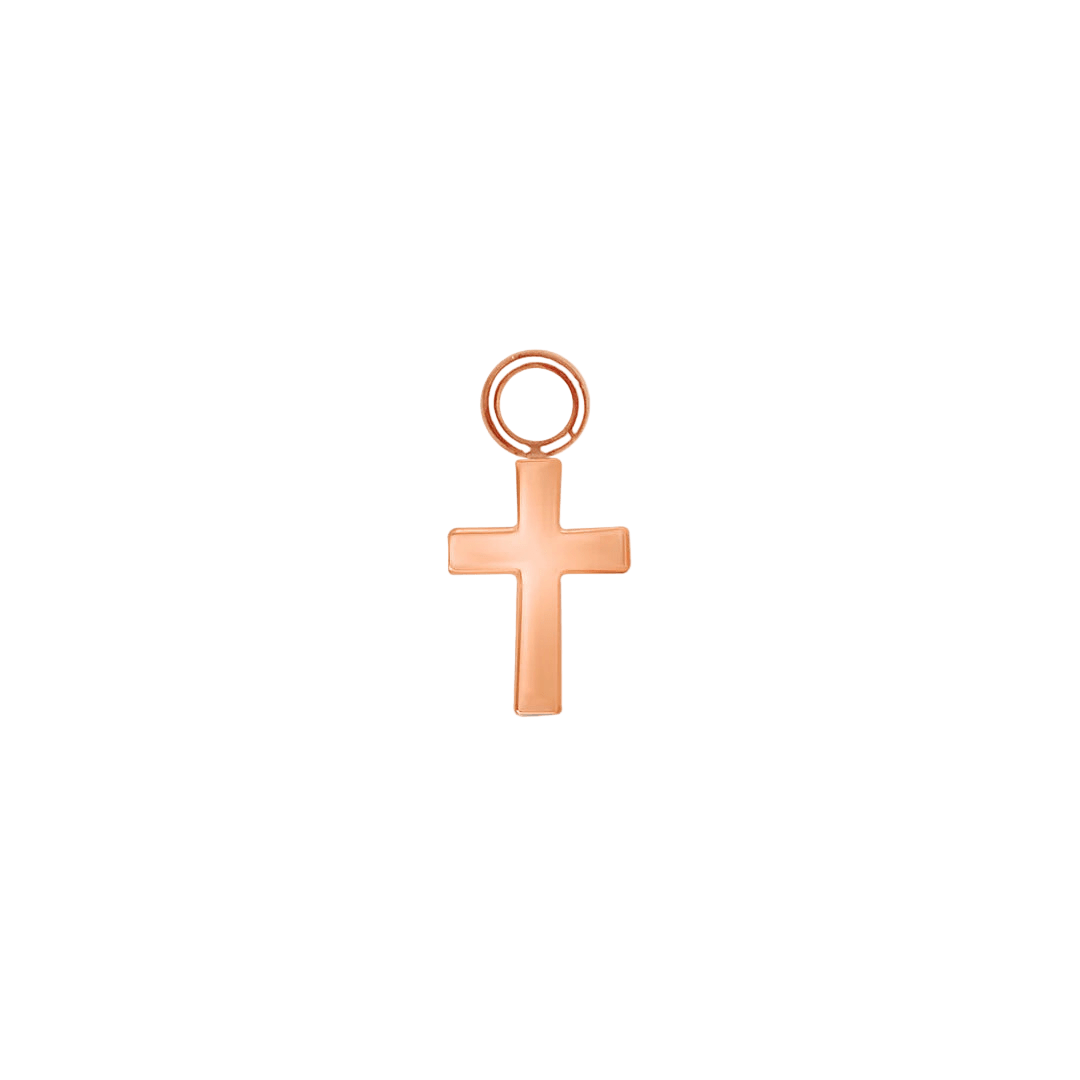 Cross – 14K & 18K Gold Charm - piercing - zone.com