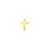 Cross – 14K Gold Threadless & Threaded End - piercing - zone.com