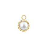 Crown – 14K & 18K Gold Gemstone Charm - piercing - zone.com