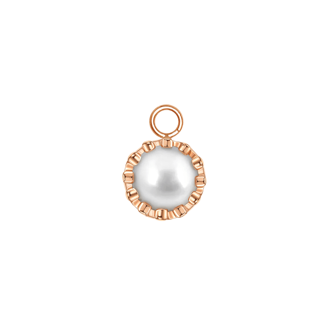 Crown – 14K & 18K Gold Gemstone Charm - piercing - zone.com
