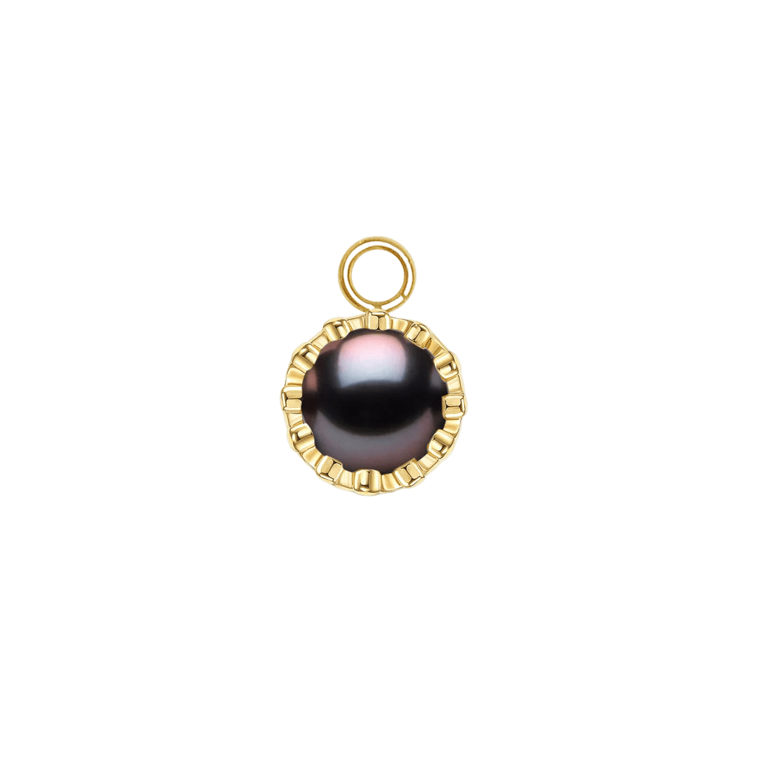 Crown – 14K & 18K Gold Gemstone Charm - piercing - zone.com