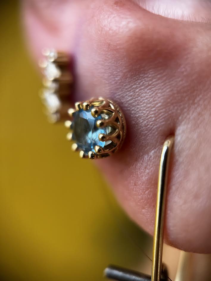 Crown – 14K/18K Gold Threadless End - piercing - zone.com