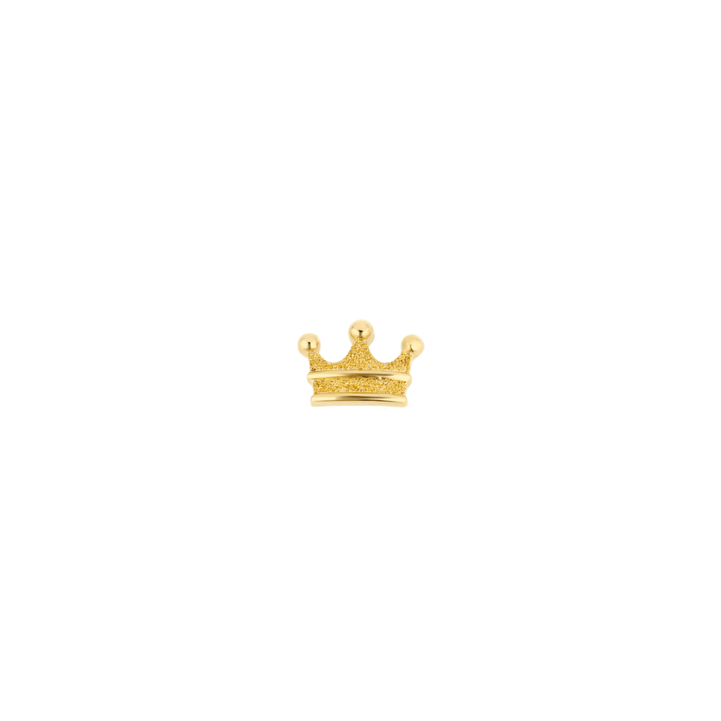 Crown - 18K Gold Threadless End - piercing-zone.com