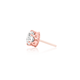 Crown - Set CZ – 14K Gold Threadless End - piercing - zone.com