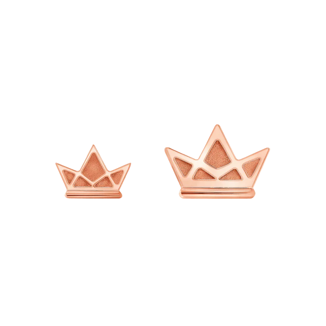 Crown Trim – 14K/18K Gold Decorative Threadless End - piercing - zone.com