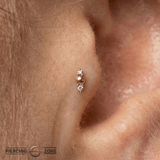 Crushing – 14K Gold Threadless End - piercing - zone.com