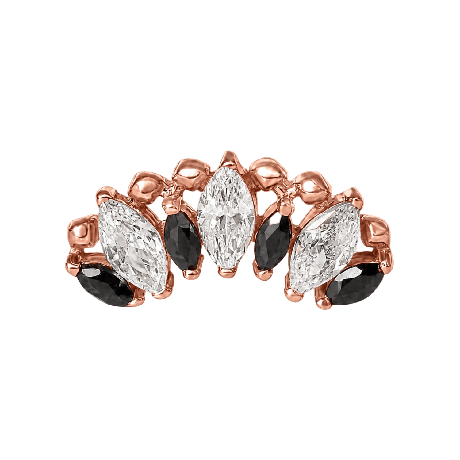 Crystal Beauty – 14K Gold Threadless/Threaded End - piercing-zone.com