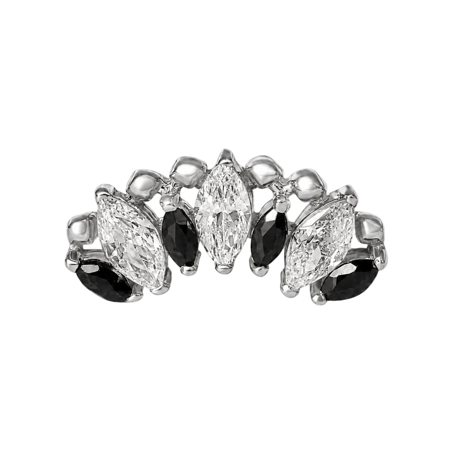 Crystal Beauty – 14K Gold Threadless/Threaded End - piercing-zone.com