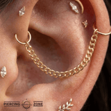 Cuban Chain – 14K Gold Piercing Chain - piercing - zone.com