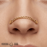 Cuban Chain – 14K Gold Piercing Chain - piercing - zone.com