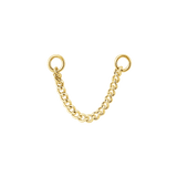 Cuban Chain – 14K Gold Piercing Chain - piercing - zone.com