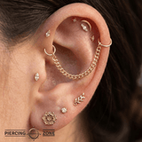 Cuban Chain – 14K Gold Piercing Chain - piercing - zone.com